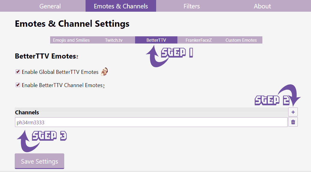 4. If your emote is a channel emote, then under Emotes & Channels, sele...